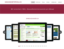 Tablet Screenshot of gesundheitspool.ch